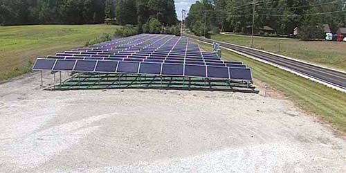 Estación de energía solar Webcam