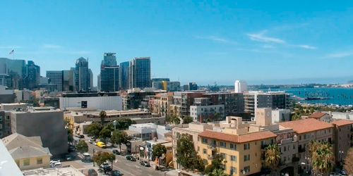Downtown, PTZ camera from above webcam - San Diego