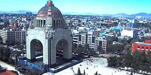 Place de la République, monument à la Révolution webcam - Mexico