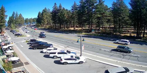 Restaurants along the road, view of the parking webcam - South Lake Tahoe
