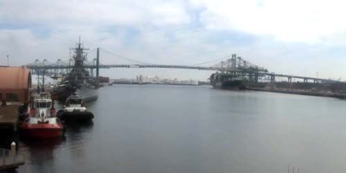 Port maritime, pont Vincent Thomas webcam - Los Angeles
