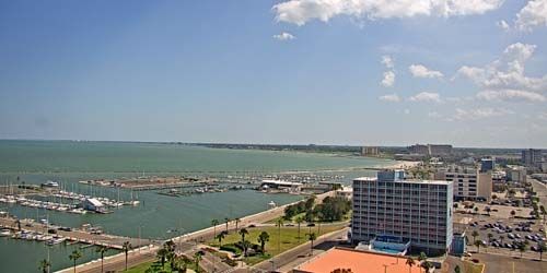 Berths with yachts, seaport webcam - Corpus Christi