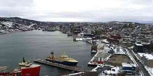 LIVE: Seaport, panorama of the city from above - St. John’s