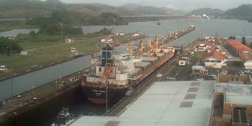 Ships in the Panama Canal Webcam