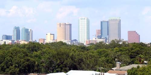 View of skyscrapers webcam - Tampa