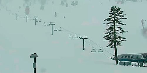 Ski slope at Mt. Rose - Ski Tahoe webcam - Reno