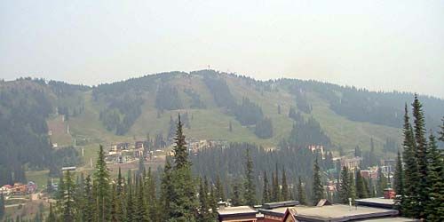 Vue panoramique de la pente de ski webcam - Vernon