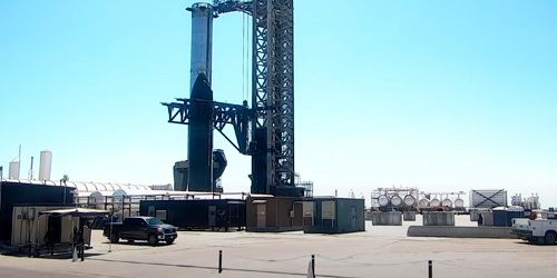 SpaceX Starbase in Port Canaveral webcam - Titusville