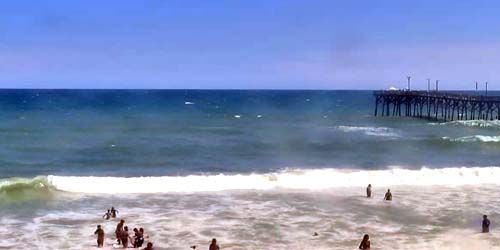 Playa Surf City, vista al muelle Webcam