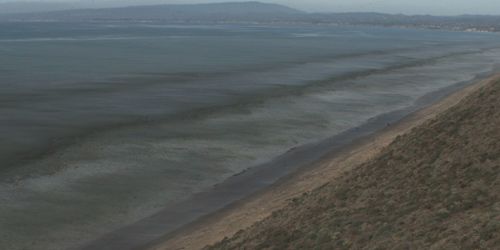 Panorama de la plage du coucher du soleil Webcam
