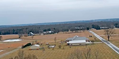 Panorama of farm fields from the water tower webcam - Springfield