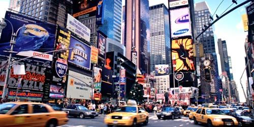 Tráfico en Times Square Webcam
