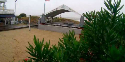 Cancha de voleibol en la costa de la Isla de las Palmas Webcam