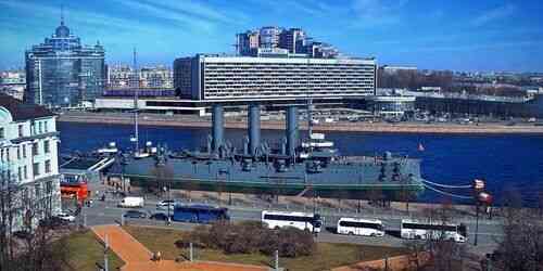 LIVE: Historic warship Aurora - Saint Petersburg