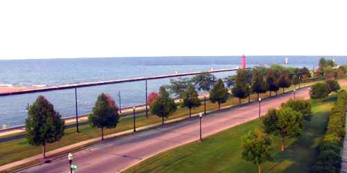 Paseo marítimo del lago Michigan webcam - Kenosha