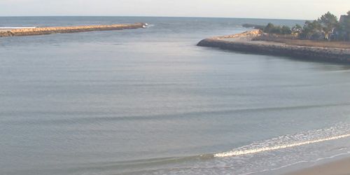 Puerto Wells, playa de la isla de Drakes webcam - York