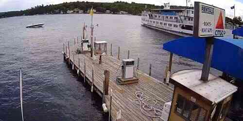 Pier at Lake Winnipesaukee webcam - Laconia