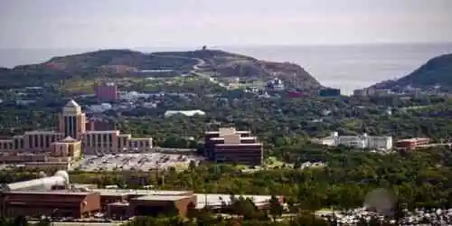 Edificio de la Confederación y zona del centro Cámara web