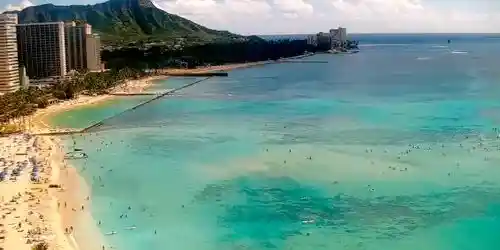 Waikiki Beach, Summit of Diamond Head Crater Webcam