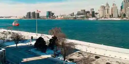 Downtown from the Windsor riverfront Webcam