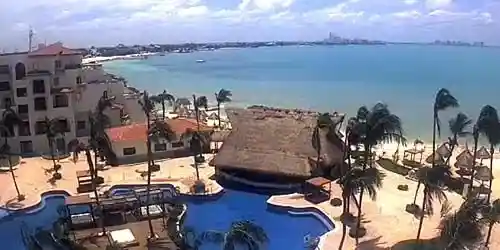 Pool and Beach at Fiesta Americana Webcam