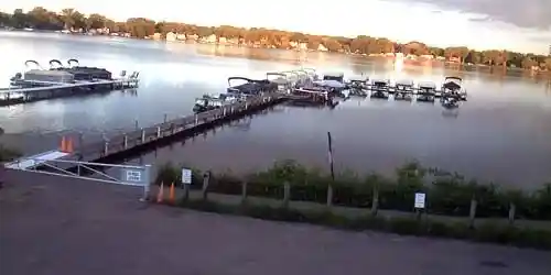 Jetée sur le lac Medicine Cámara web