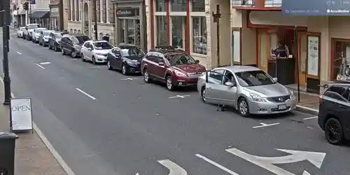 Market Street, shops, restaurants, traffic Webcam